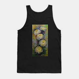 Solar Wind. The Pressure of Light. Yellow Chrysanthemum Tank Top